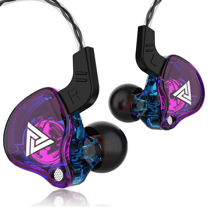 QKZ AK6 Earphone Bass Sport Gaming Headset Dengan Mic Earphone Sport Dynamic + Subwoofer Bass